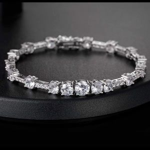 14K White Gold Filled Crystal Swarovski zircon